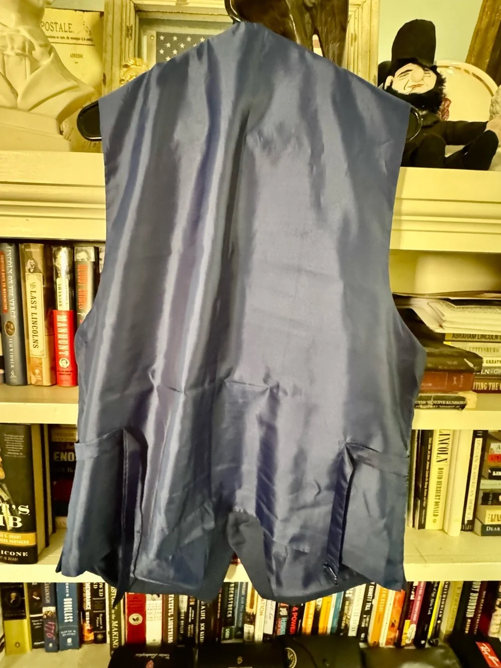 Gioberti Men’s XL Formal Vest Pair: Black + Gray 5-Button Adjustable:1=$18/2=$30